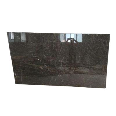 China Modern Brown Tiny Marble Slab Polished Natural Marble Tile Stone S/lab Supply Table Tops Kitchen Countertops for sale