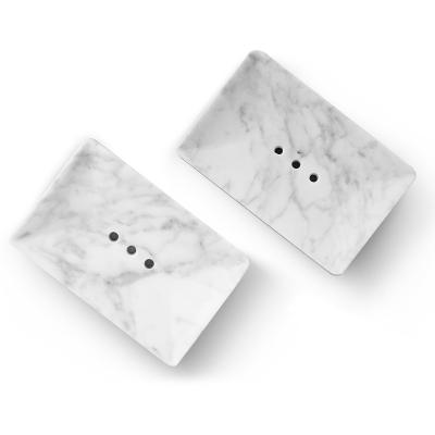 China Luxury Modern Soap Base Bath Soap Box Marble Dish Bathroom Accessories Soap Rack Christmas Gift Laundry Tray for sale