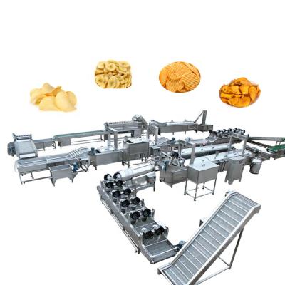 China Easy Operation Automatic Frozen Chips Processing Plant French Fries Production Line Making Machinery Plantain Potato Chips for sale