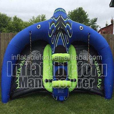 China 0.9mm PVC tarpaulin ray manta water sport inflatable towable flying game for sale for sale