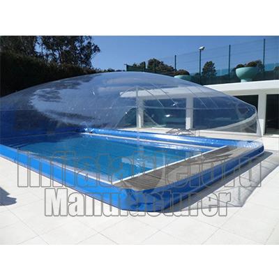 China Transparent Waterproof Inflatable Party PVC Pool Cover For Sale for sale