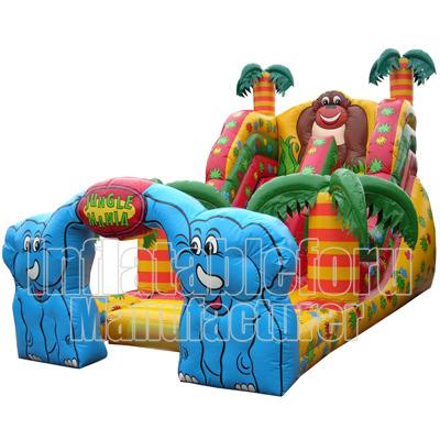 China PVC Jungle Slide Bouncer Commercial Grade Inflatable Wholesale for sale