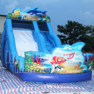 China PVC Canton factory surf castle slides zjedzalnia dmuchana for sale for sale