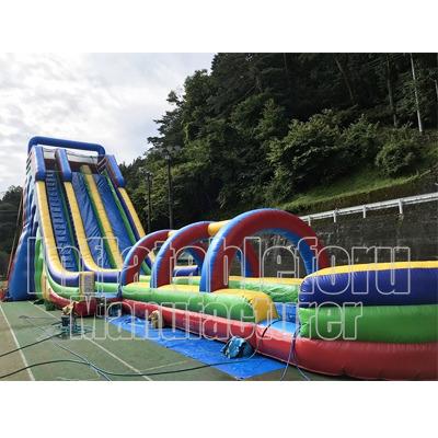 China Commercial PVC Inflatables Bounce House Kids Jumper Bouncer Castle Large Inflatable Water Slide Outdoor Games For Adults for sale