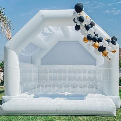 China PVC White Color Jumping Castle For Party For Kids And Adults for sale