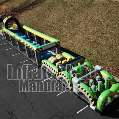 China PVC Best PVC Kids n Giant Adult The Land Commercial Inflatable Obstacle Course For Sale for sale