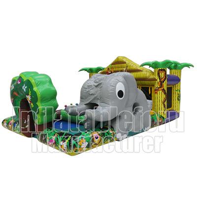 China PVC Indoor Inflatable Elephant Playground For Kids for sale