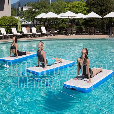 China Yoga Exercises/Physical Inflatable Water Gym Fitness Aqua Yoga Mat For Yoga Sports for sale