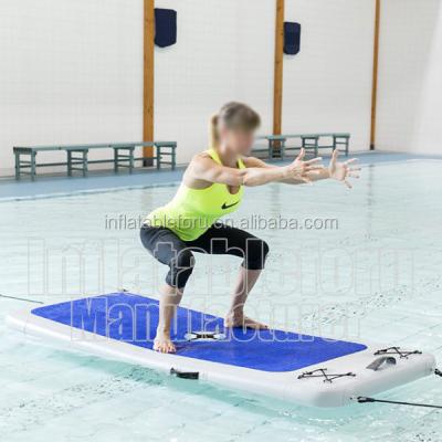 China Inflatable Yoga Exercise/Gymnastics Yoga Board for Inflatable Training Mat Fitness Pool Aqua Yoga Floating Mat for sale