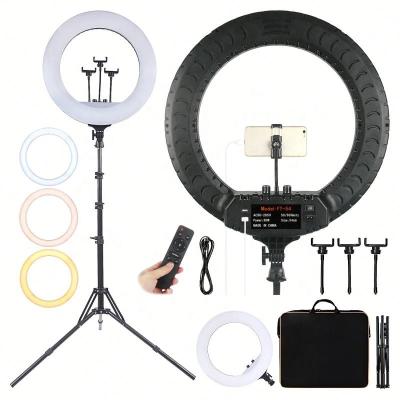 China Stable Light Source 21 Inch Photographic Lighting 2700-6500K LED Ring Lamp With Tripod Remote RingLight For Camera Phone Selfie Ring Light Phone for sale