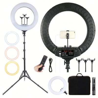 China Stable Light Source 21 Inch Photographic RingLight Remote Lighting 2700-6500K LED Ring Lamp With Tripod Led Ring Light 21 Inch for sale