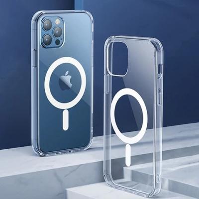 China Ultra Clear Magnetic Anti-drop Phone Case For iPhone 12 11 13 Pro Max Mini XR X XS Max 7 8 Plus Se Cover Shockproof Cases 2020 for sale