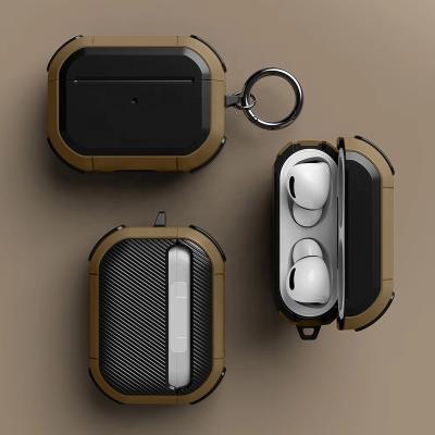 China For Earbuds Cover For Airpods Pro TPU Case PC Anti-drop Cover For Apple AirPods 3 Wireless Earphone 2 Case Accessories With Key Chain for sale