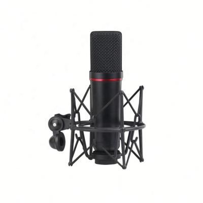 China USB Microphone Large Diaphragm Condenser Recording Studio Microphone With Shock Mount Condenser Microphone for sale