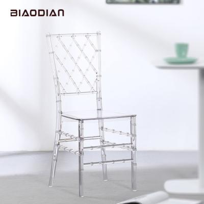 China New Modern High Quality Hotel Wedding Chairs Clear Acrylic Chairs for sale