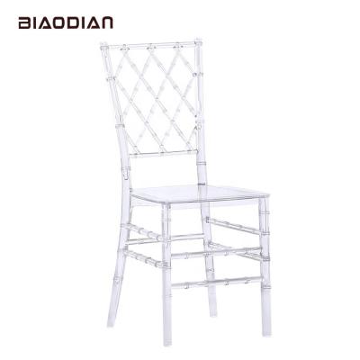 China New Quality Modern Price Hotel Furniture Cheap Wedding Crystal Transparent Acrylic Clear Chair for sale