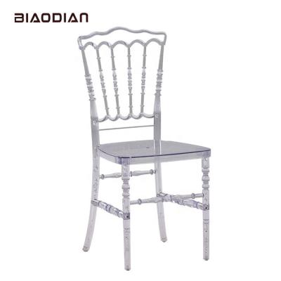 China Unique hot sale hotel furniture clear transparent antique crystal wedding chairs for sale for sale