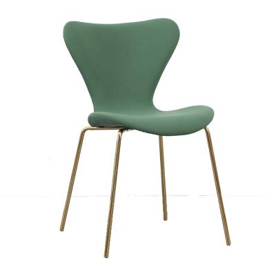 China New Hot Sale Convertible Dining Room Furniture Light Green DPU Fashion Leather Colored Chair for sale