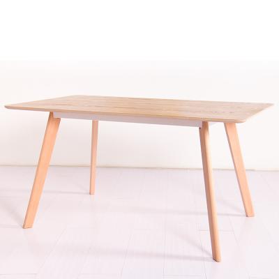 China Morden Furniture 160*90 Modern Home Wooden Dining Table Restaurant Dining Table for sale