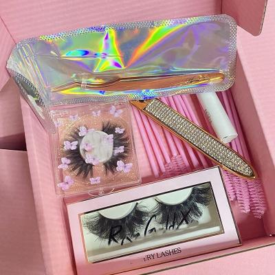 China 25mm real false eyelashes wholesale custom high quality private label mink eyelash packaging box fluffy packaging box sellers for sale