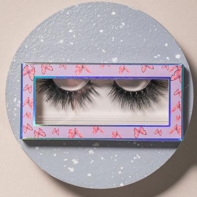 China 2022 Wholesale Softer 20mm Full Fluffy Strip Lashes Vegan 3d Faux Mink Eyelashes Packaging Box Vendor for sale