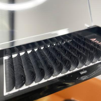 China Light Russian Easy Eyelash Extension Fan Volume Lashes Extension Trays Wholesale Blooming Private Label for sale