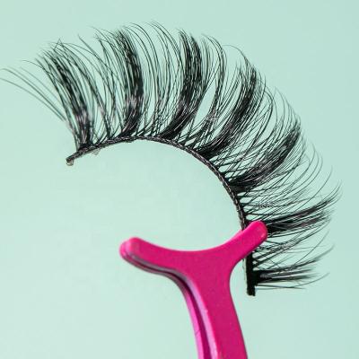 China Best quality good quality private label Anforlin natural silk lashes natural 3d light false mink eyelash strips wholesale for sale