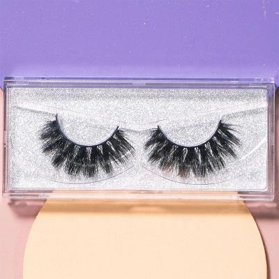 China Good quality private labels eye 3d faux mink natural silk wholesale faux mink lashes case vegan 15mm tapered lashes seller for sale