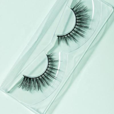 China 15mm Cruelty Free Seller Wholesale Private Label Cruelty Free Vegan & Mink Eyelashes Good Quality Silk Lashes 3d Shorts Curly Wholesale Private Label for sale