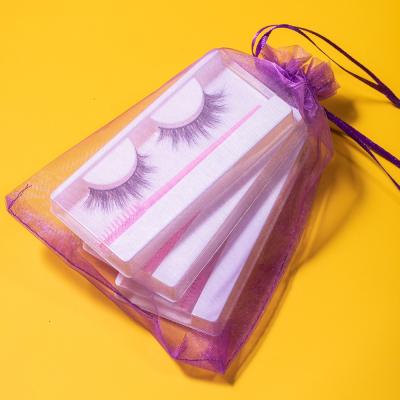 China Good Quality Private Labels 5d Mink Eyelashes 3d Lashes Wholesale Wholesale Fluffy Tape Lashes With Cases for sale