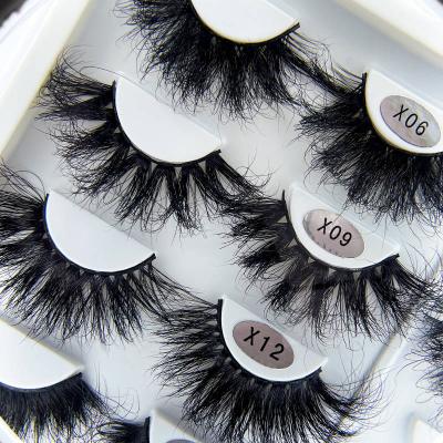 China Good Quality Custom Full Strip Lashes Bulk Real Wholesale Real 5d Mink 30 Mm Cruelty Free Dramatic Fluffy Lashes Package Box for sale