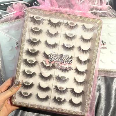 China Wholesale Good Quality Custom Box Packing Box False Eyelashes 3D Butterfly False Eyelashes Bulk Case 25mm Mink Lashes Real Sellers for sale