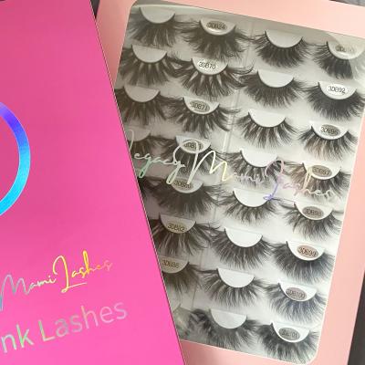 China Wholesale good quality 100% hand made mink strip full lashes lasheswholesale vendor mink books packagin eyelash vendor customized boxes for sale