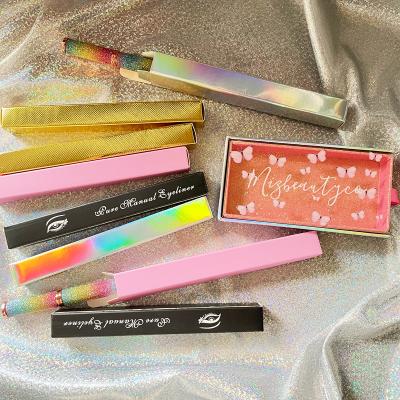 China Private Label Waterproof Self Adhesive Box Eyeliner Lashgule Magnetic Eyeliner Glue Pen For Full Strip Lashes for sale