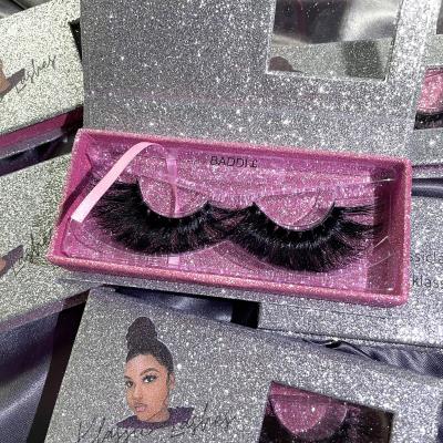 China 2021 High Quality New Arrivals Wholesale Strip Full Lashes 25mm Mink Lashes Package Box Custom Private Label Lashese With Case for sale