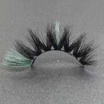 China Wholesale Trend 25 Mm 3d False Eyelash Custom Made Fluffy Mink New Colored Good Quality Others Full Strip Lashes With Color for sale