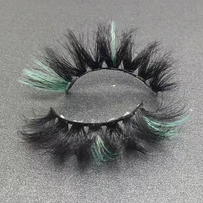 China Wholesale Good Quality Full Strip Lashes White Fluffy Cruelty Eyelash False Mink Private Label Free End Mix Color Lashes for sale