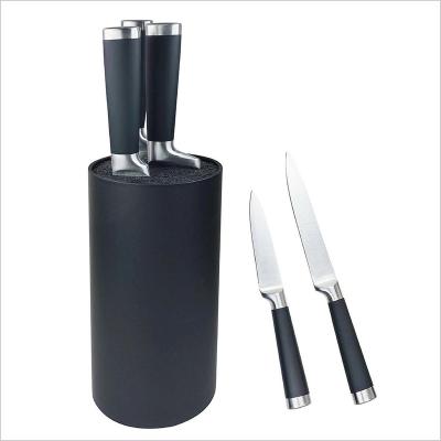 China Sustainable Kitchen Knife Set With Hollow Block Knife Set 6pcs Handle Knife for sale