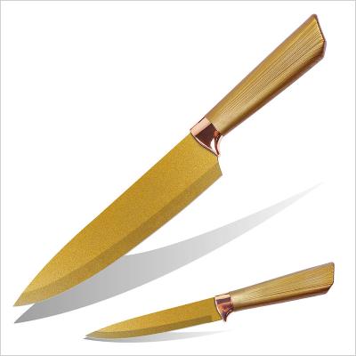 China Viable Kitchen Knife Set Chef's Knife Color Handle Knife Set Non-Stick Coating Factory for sale