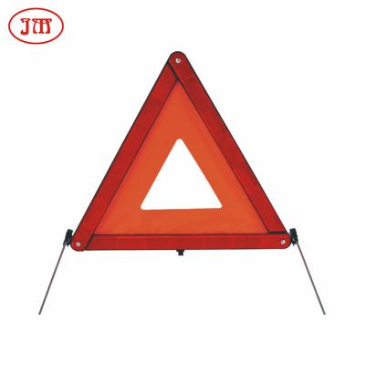 China Easily handle and assemble good quality traffic road safety reflective red warning triangle for car for sale