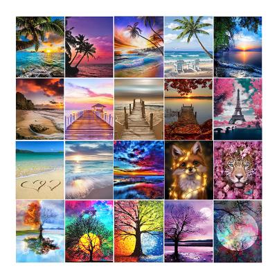 China Wholesale Custom Diamond 5d Wall Art Home Decor Landscape DIY Diamond Paintings Waterproof+ECO-Friendly Genuine Maker Painting Kits for sale