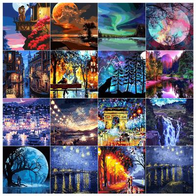 China Waterproof+ECO-Friendly 2022 custom home decoration canvas wall art landscape diamond painting 5d landscape paintings diamond painting kits wholesale ODM for sale