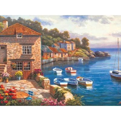 China Custom 30*40cm wholesale rural landscape cross stitch embroidery DIY handmade cross stitch kits low MOQ support 11CT cross stitch kits for sale