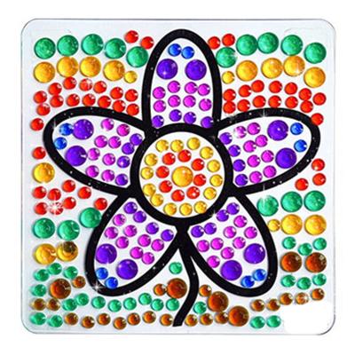 China Amazon KOREAN Sells Children's Gift DIY Diamond Sticker Cartoon Stick 5D Crystal Acrylic Decorative Painting Custom Randomly for sale