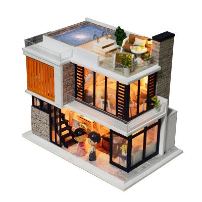 China DIY TOY Hot Selling K036 Dream 3D Puzzle Soft Wooden Miniature Toy Dollhouse for sale