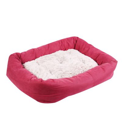 China Pawise Pet Bed Anti Worry Sustainable Luxury Memory Foam Comfortable Durable Using Bed For Dogs Cats With Removeable Pillow for sale