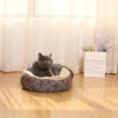 China New Style Pet Bed Multi Round Durable Premium Size Orthopedic Luxury Durable High Quality Pawise Soft Bed Anti Worry For Dogs Cats for sale