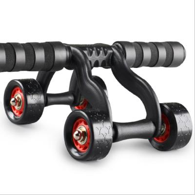 China Home Use Waist Exercise Bodybuilding 4 Wheel Abdominal Muscle Fitness Wheel 2021 for sale