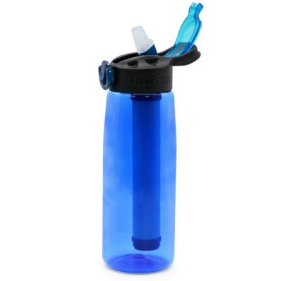 China 32Â ° F - 90Â ° F Manufacturer Custom Water Filter Bottle Cups Plastic Portable Water Drinking Sports Bottle for sale