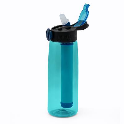 China Best selling membrance +active UV carbon goods using outdoor water filter bottle survival water filter bottle for sale